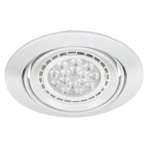 Spot embutir para ar111 cardanico redondo blanco